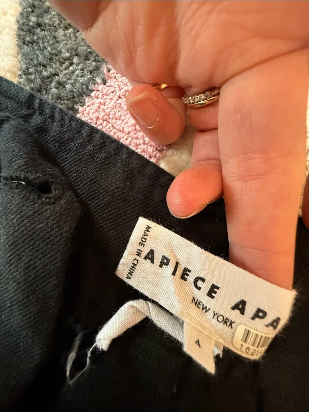 Apiece Apart Black High-Rise Tailored Chinos